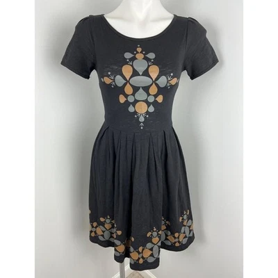 Dear Creatures Short Sleeved Fit & Flare Dress XS Twee - Image 1 of 4
