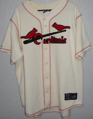 St. Louis Cardinals Cooperstown Collection Majestic Jersey XL - Image 1 of 4