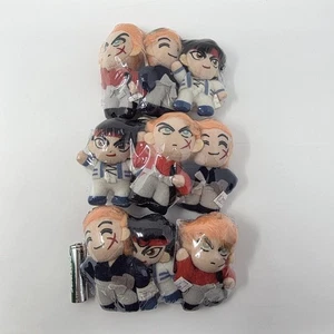Rurouni Kenshin Himura Battosai Sano Banpresto 1996 Plush Keychains 9 SET LOT US - Picture 1 of 6