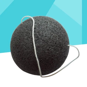 Esponjas Faciales Bambú Activado Carbón para Limpieza Facial Hombre y Mujer (Negro) - Imagen 1 de 11