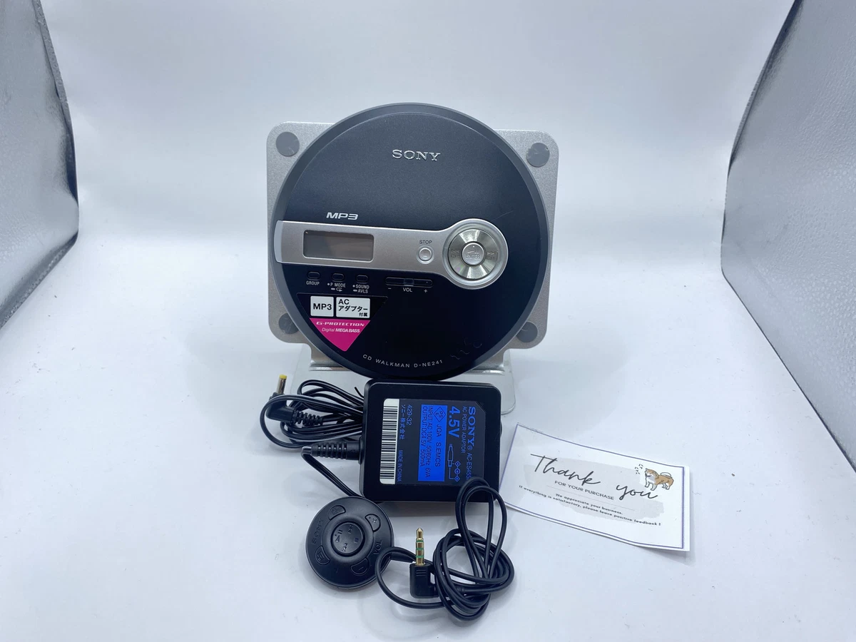 Sony Walkman D-NE241 Black Portable Compact CD Player Excellent | eBay