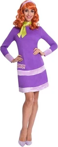 Adult Womens Official Warner Bros Scooby Doo Licensed Daphne Blake Costume - Picture 1 of 2