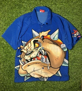 Vintage Y2K Jnco Bull Dog Shirt 2000s Big Junkyard Bulldog Print Size XL (18-20) - Picture 1 of 4