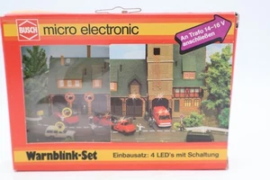 Busch H0 5925 LED Warnblink Set Einbausatz mit Schaltung, 2x rot, 2x gelb OVP - Bild 1 von 1