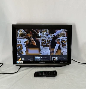 Sharp LC-19DV24U 19" LCD TV/Monitor Side Loading DVD Player w/ Remote Tested - Picture 1 of 23