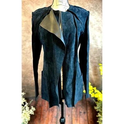 Chaqueta Isabel Marant Adixia 100% Cuero de becerro RARA Negra talla 38 (S/M) Foto 1 de 4