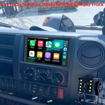 Radio de coche Android 4+64GF para camión Isuzu serie N (NNR/NPR/NPS/NQR) inalámbrica Carplay Foto 1 de 4