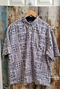 Trader Bay Men's Blue Casual Hawaiian Button up Short sleevesShirt XL Rn 15099 - Picture 1 of 6