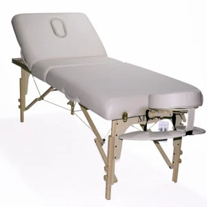 LETTINO DA MASSAGGIO LEGNO LETTINI PER MASSAGGI 3 ZONE PORTATILE 185X77CM MEMORY - Foto 1 di 9