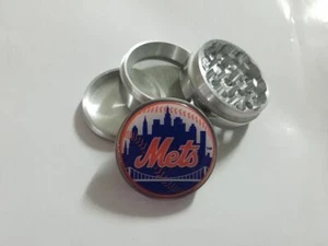 Trituradora de hierbas para especias de cocina trituradora de metal 4 piezas New York Mets - Imagen 1 de 4
