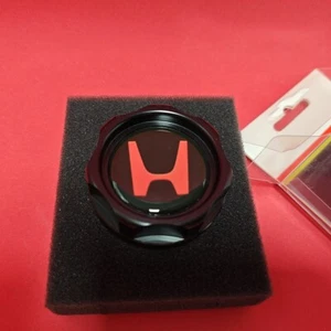 BLACK H SPORT ENGINE OIL FILLER CAP for CIVIC ACCORD RSX K20A S2000 CR-Z TYPE R - Picture 1 of 5