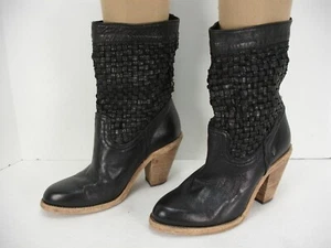 AUSTRALIA LUXE COLLECTIVE WYNN WOVEN LEATHER WESTERN ANKLE BOOTS WOMEN'S 38 - Picture 1 of 9