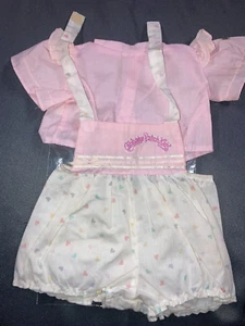 Vintage Cabbage Patch Kids/Doll Clothes - White Heart Sunsuit  (179) - Picture 1 of 3