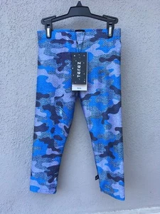 $52 New Zara Terez Blue Camouflage Design Capris Girls  - Picture 1 of 3