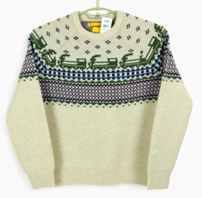 Мужской шерстяной свитер Todd Snyder Christmas Train Fair Isle Nordic теплый (все размеры) - Изображение 1 из 4