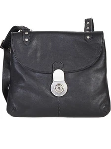 Bolso bandolera Scully Leather H422 Hidesign azul marino - Imagen 1 de 2
