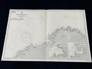 Vintage Admiralty Nautical Chart 1755 - Foz to Camarinas - Picture 1 of 9