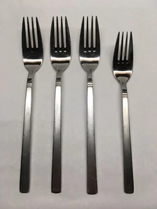 4pc Oneida Satin Westbrook 18/10 Stainless Flatware: 3 Dinner Forks + 1 Salad - Picture 1 of 12