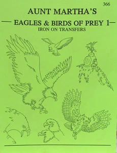Tante Marthas Adler & Greifvögel Eulen Bügelbild Stickerei Transfers Buch 366 - Bild 1 von 3
