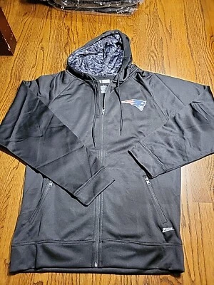 Sudadera con Capucha New England Patriots Talla PARA HOMBRES Mediana NFL FÚTBOL Cremallera Completa  Foto 1 de 4