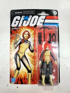 2021 Hasbro GI Joe Retro Collection Scarlett 3.75 Walmart Exclusive MOC - Picture 1 of 5