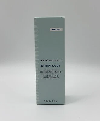 SkinCeuticals ресвератрол B E BE ночной концентрат 1 унц / 30 мл новый - Изображение 1 из 2