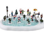 LEMAX Hockey In The Park Holiday Village Skating Pond Animated  Musical- RETIRED