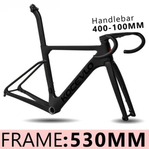 Carbon Road Bicycle Frame 440-560mm Frameset Full Internal Cable 700x32C Tire - Picture 1 of 48