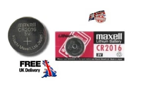3V CR2016 BR DL ECR Knopf Münzzelle, Auto, Kamera, Spielzeug, AUTOSCHLÜSSEL FOB Maxell Ba - Bild 1 von 1