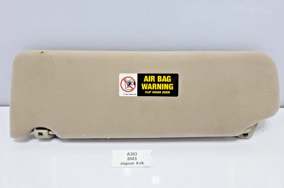 ✅ 98-03 OEM Jaguar XJ8 XJR Parasol delantero derecho lado pasajero beige* Foto 1 de 4