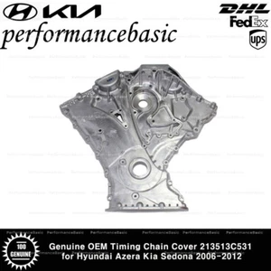 Genuine OEM Timing Chain Cover 213513C531 for Hyundai Azera Kia Sedona 2006-2012 - Picture 1 of 2