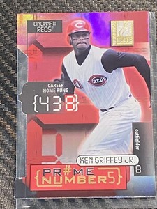 Ken Griffey Jr 2001 Donruss Elite Prime Numbers Die-Cut #002/430 #PN-2C Reds HOF