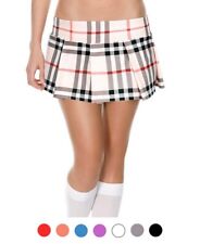 Brand New Mini Plaid Skirt Music Legs 25074