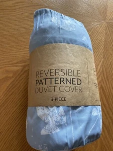 Reversible Patterned 3 piece Duvet Cover King and California King Brand New - Picture 1 of 10
