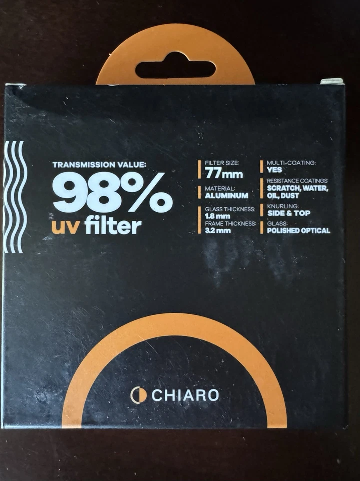 Chiaro 77mm 98% UV Filter Lense 98-UVATS 77 BRAND NEW - Image 1 of 1