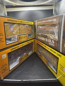 RailKing Union Pacific Lot of 4 Freight Rare Signal Man Action Car O Gauge - Bild 1 von 10