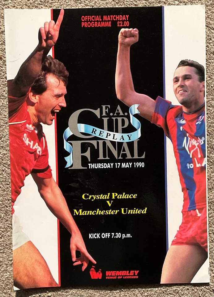 Crystal Palace v Manchester United - 1990 FA Cup Final Replay - Image 1 of 1