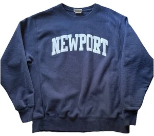 VTG Y2K Champion Reverse Weave Newport California Pullover Sweatshirt Sz L Mens - Picture 1 of 9