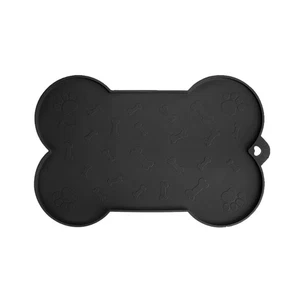 Silicone Dog Feeding Mat - Waterproof Non-Slip Pet Bowl Pad for Dogs & Cats - Picture 1 of 5