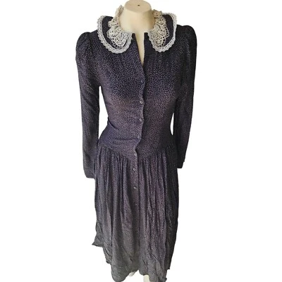 Maxi Vestido Gunne Sax Jessica McClintock Mujer Talla 13 Cottagecore Victoriano Campesino Foto 1 de 4