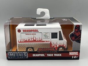Jada Deadpool WHITE Taco Truck Diecast Metal 1:32 Scale Hollywood Rides car