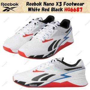 Reebok Nano X3 Footwear White Red Black HQ6687 Men's Size - Picture 1 of 16