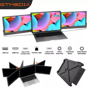 11,6Zoll Dual Tragbarer Monitor Triple Extender Bildschirm IPS für 13-17" Laptop - Bild 1 von 24
