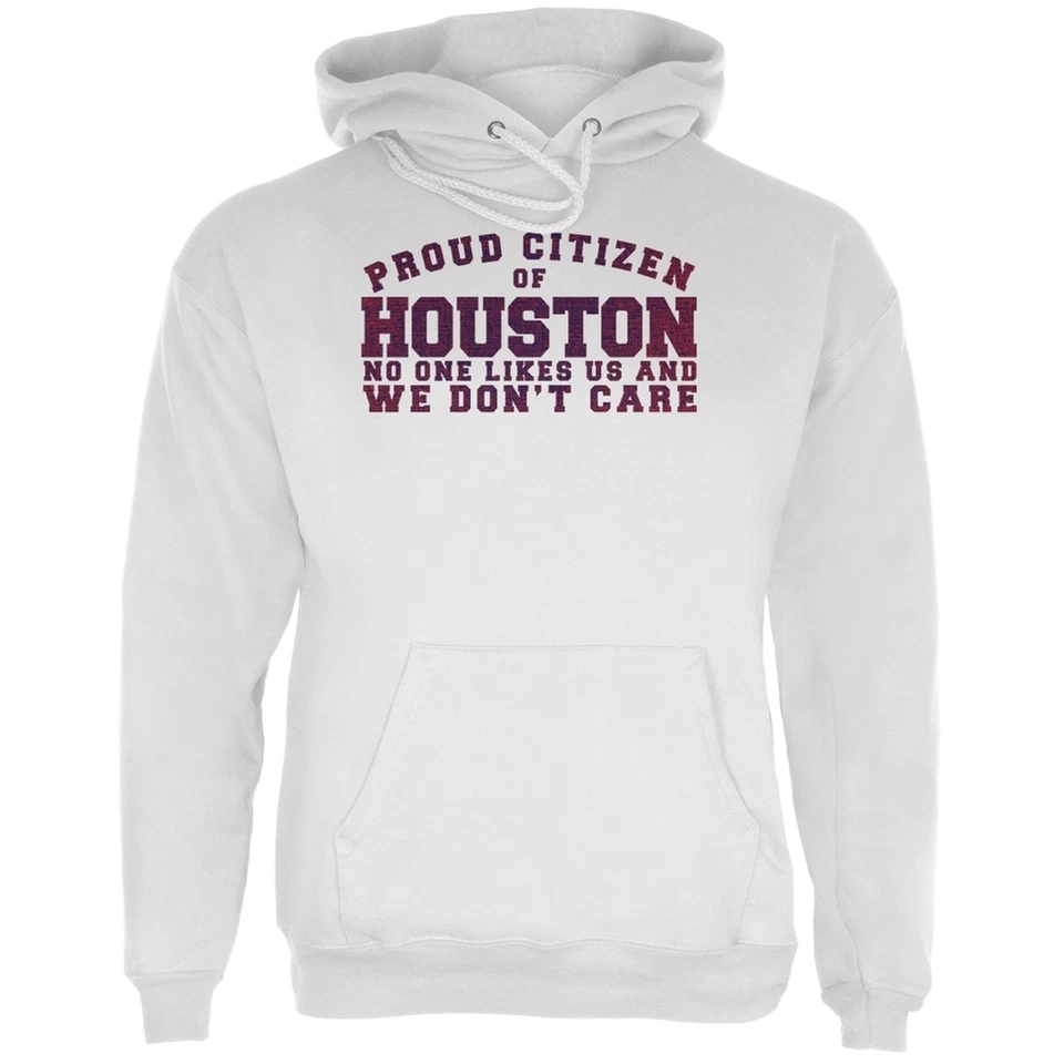 Sudadera con capucha Proud No One Likes Houston blanca para adulto Foto 1 de 1