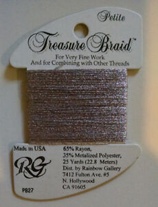 Rainbow Gallery PETITE Treasure Braid  Needlepoint Embroidery Thread