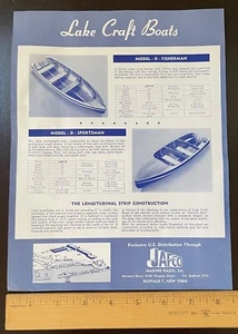 Seehandwerk Boote Fischer Sportler Modelle Händler Verkaufsbroschüre 1950er - Bild 1 von 1