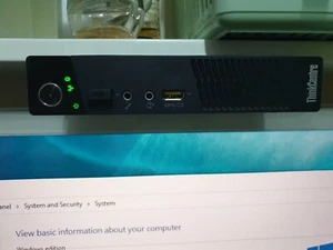 Lenovo ThinkCentre M73-10AY Tiny Desktop Intel Premium G3240T @ 2.70GHz. 6GB mem - Picture 1 of 7