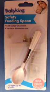 Babyking Safety Feeding Spoon  Dishwasher Safe  BPA FREE  #BK87200   NEW - Picture 1 of 2