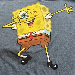 Sponge Bob Schwammkopf Hemd Herren Größe Large Nickelodeon - Bild 1 von 4