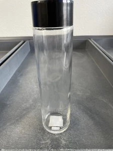 Black BPA Free Glass Water Bottle Gym Sports Jug Canteen Container 750ml New - Picture 1 of 6